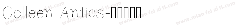 Colleen Antics字体转换